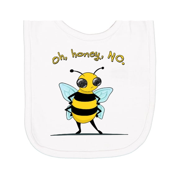Inktastic Oh, Honey, No... Cute Bee Newborn Bib