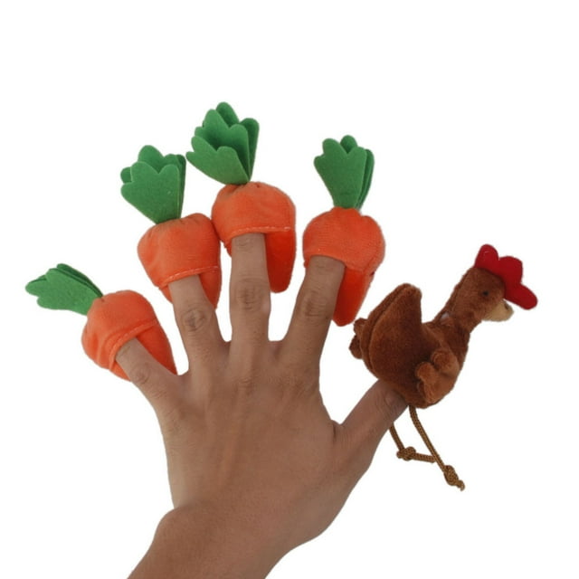 serony Ensemble de 10 Pcs Marionnettes à Doigts Conte de Fées Marionnettes à Doigts Conte de Fées Marionnettes - Soupe de Carottes Lapin Conte de Fées