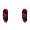 thumbnail image 1 of (2-Pack) Rinsvye 3D Cute Tail Keychain Womens Lanyard for Keys Pendant Women Key Ring Holder Pompoms Key Chains Wallet with Id able Hairy Tail Animal Tail Keychain Tails for Cosplay Handbag A, 1 of 7