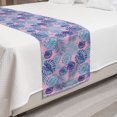 thumbnail image 2 of Exotic Bed Runner, Tropical Palm and Monstera Leaves Hawaiian Party Botanical Pattern, Decorative Accent Bedding Scarf for Hotels Homes and Guestrooms, King, Pale Pink Multicolor, by Ambesonne, 2 of 2