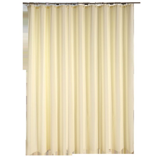 Jacquard Cortina de ducha gruesa impermeable beige (100 de ancho x 200 de alto)