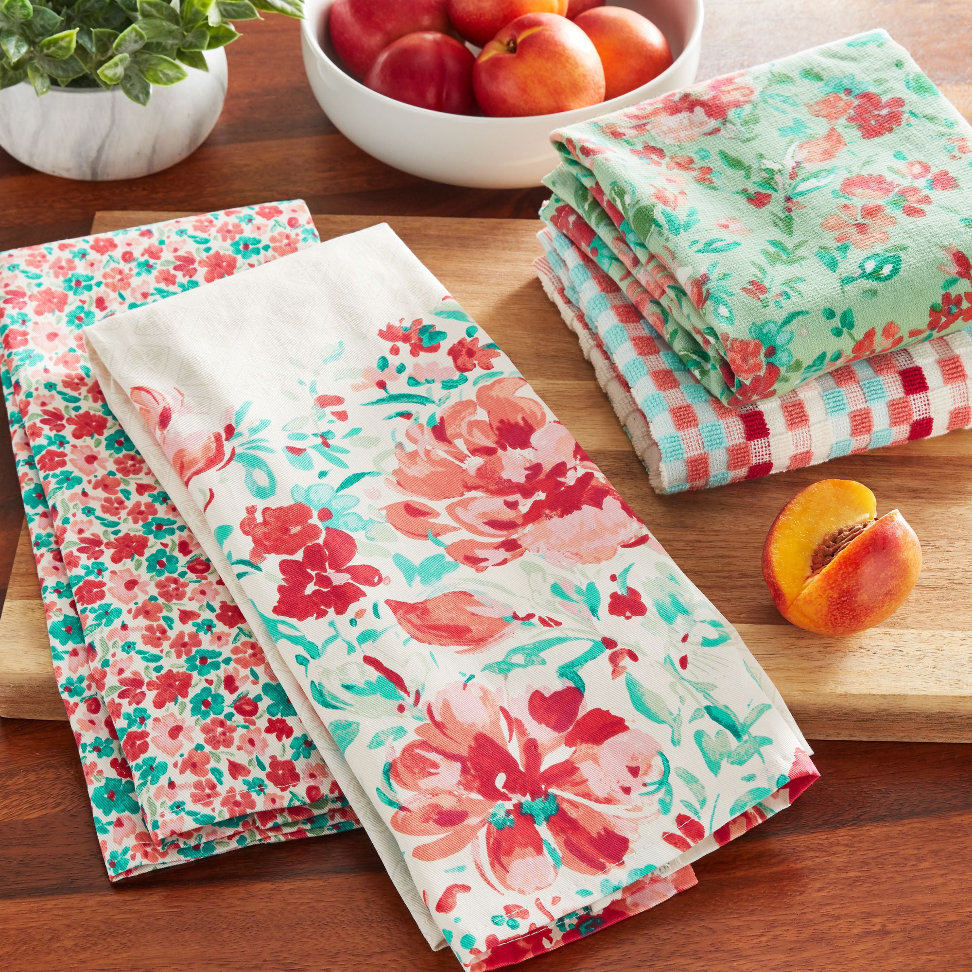 The Pioneer Woman Sweet Rose Kitchen Towel Set, Multicolor, 16W x 28 –  DaysMarketplace