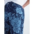 thumbnail image 4 of Free Assembly Women's and Women's Plus Print Barrel Jeans, 30" Inseam, Sizes 0-28W, 4 of 6