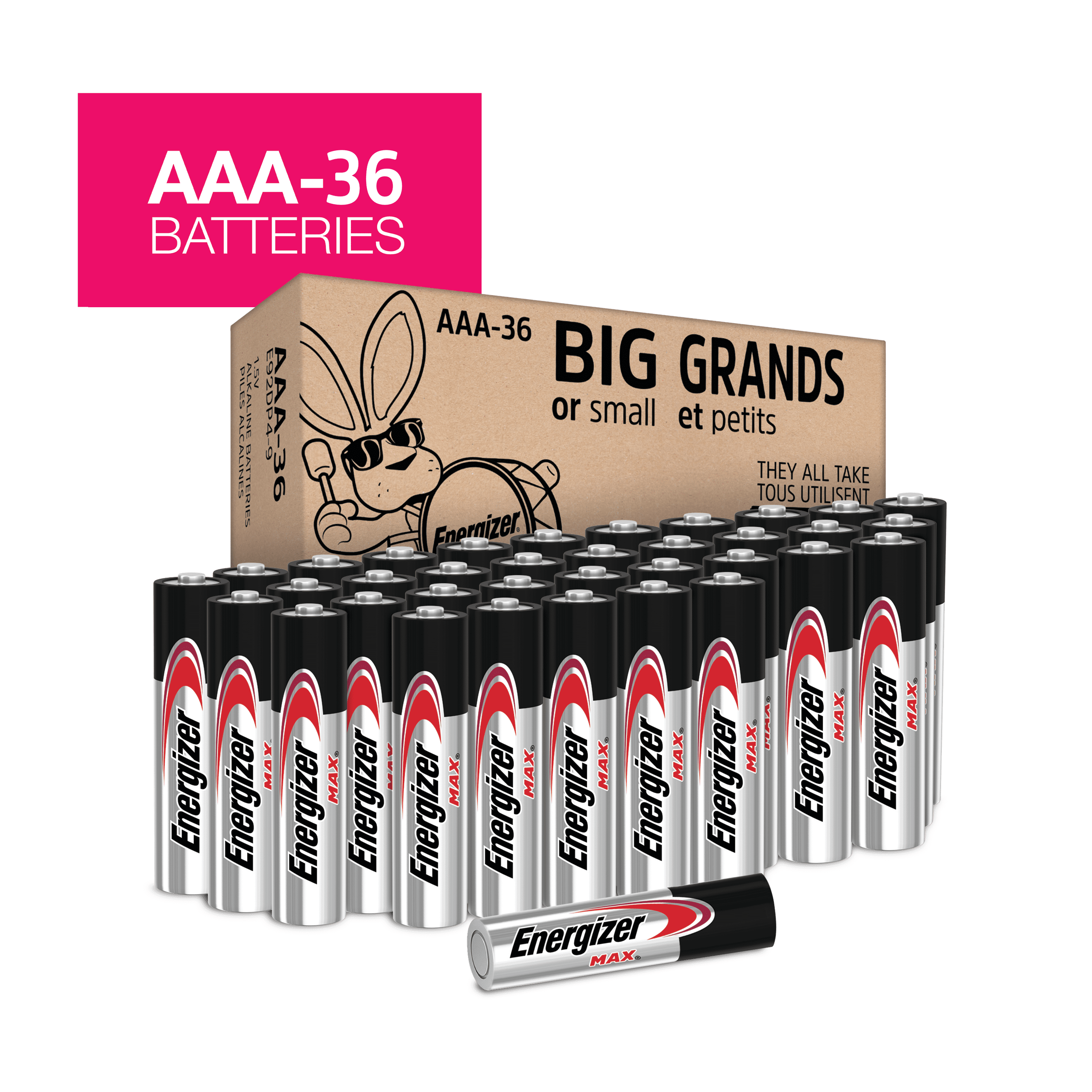 Energizer MAX AAA Batteries, Alkaline Triple A Batteries (36 Pack