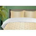 thumbnail image 4 of Ambesonne Beige Duvet Cover Sets, Geometric Gold Patterns, 2-Queen, Pale Peach Brown, 4 of 7