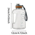 thumbnail image 3 of Large Capacity Water Bottle with Handle Leakproof PC Motivational Jug for Summer Activities Ideal for Outdoor Adventures and Fitness for Men and Women, 3 of 9