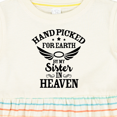 thumbnail image 4 of Inktastic Handpicked for Earth by My Sister in Heaven with Angel Wings Girls Baby Dress, 4 of 5