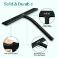 thumbnail image 7 of Adiqo 11 Inch Silicone Shower Squeegee for Bathroom, Shower Doors, Mirrors - 100% Streak Free, Matte Black, 7 of 7