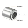 thumbnail image 3 of Uxcell 1/4x7/16x7/16" Needle Roller Bearings Full Complement Drawn Cup Steel Silver Tone 5pcs, 3 of 5