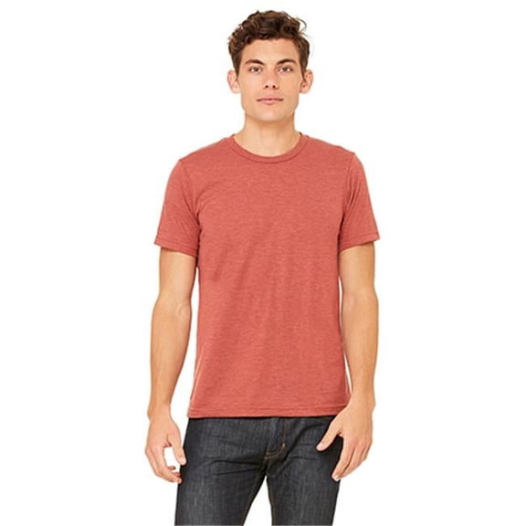 Bella 3413 Unisex Triblend Short Sleeve Tee - Clay Triblend - Extra Small