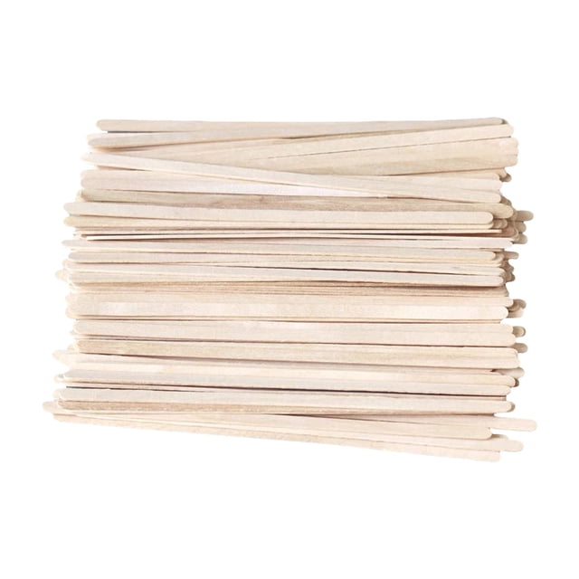 Agitador de café desechable de madera Agitador redondo de madera de abedul 100 juegos de agitadores de madera Agitador de café Mezclador