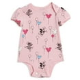 thumbnail image 3 of Disney Minnie Mouse Newborn Baby Girls 3 Pack Bodysuits Newborn to Infant, 3 of 5