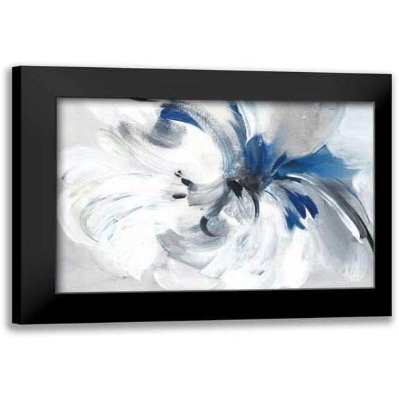 Mravyan, Valeria 14x11 Black Modern Framed Museum Art Print Titled - Blue Flower II
