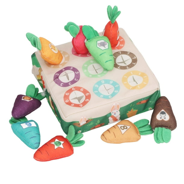 Carrot Doll Pull Out Toy, Color Matching Number Radish Harvest