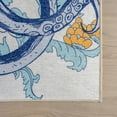 thumbnail image 5 of nuLOOM Noori Coastal SplashGuard Machine Washable Area Rug, 5' x 8', Noori Blue, 5 of 11