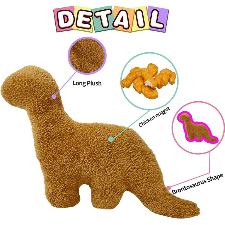 3 Packs Dino Nugget Pillow Plush 18 inches Dinosaur Chicken Nugget Pillow