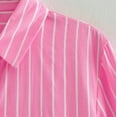 thumbnail image 2 of Vedolay Shirts for Women Casual Solid Long Sleeve Pockets Button Front Shirt Tops Pink,S, 2 of 4