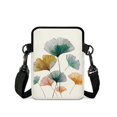 thumbnail image 2 of Eheartsgir Polyester Shoulder Bag with Ginkgo Leaf, Lightweight 2 Layer Cell Phone Purses for Women Girls Outdoor Running, 2 of 7