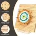 thumbnail image 4 of Crochet Blocking Board Crochet Board Hole Board Styling Board For Square Tetragonum Color 3Mm 6 Pins Timber Lumber Rectangular Knitting, 4 of 8