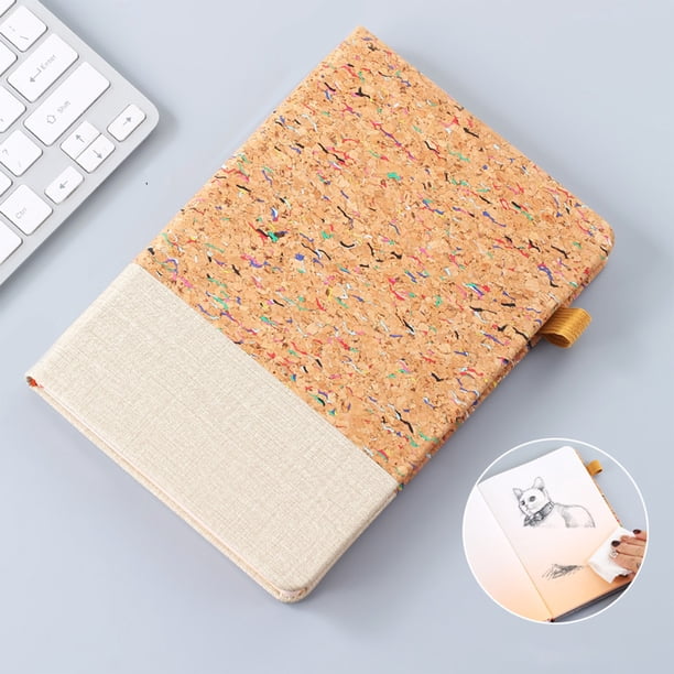 Cuaderno de escritura inteligente borrable A5 | Diario digital reutilizable con cubierta de cuero - App Sync | Bolígrafo y toallita borrables de 10 ml incluidos | Bloc de notas multicolor compacto