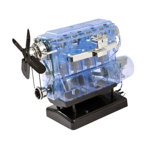 Motor Modelo Juguete de Motor Mini DIY Cuatro Cilindros Kit de Combustión Interna Construcción Mecánica en PP para Montaje Interactivo Adecuado para Escritorio Coleccionismo Regalo