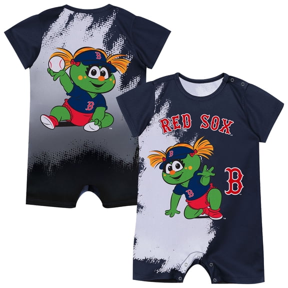 Newborn Outerstuff Navy Boston Red Sox Baby Mascot Bodysuit