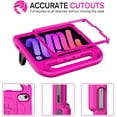 thumbnail image 5 of AVAWO Kids Case for iPad Mini 7 (A17 Pro) 2024 8.3 inch, Mini 6 2021 with Built-in Screen Protector, Shockproof Lightweight Handle Stand Cover for Model (A2995/A2996, A2567/A2568/A2569), Rose, 5 of 9