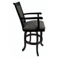 thumbnail image 3 of Home Square 30" Swivel Solid Wood Counter Bar Stool in Mojave Gray - Set of 2, 3 of 4
