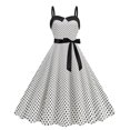 thumbnail image 2 of Fashion Women Retro Sling Round-Neck Printing Loose Comfy Dress, 2 of 9