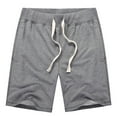 thumbnail image 1 of Dagugfen Athletic Shorts for Men Summer Elastic Waist Solid Color Loose Comfy Workout Running Shorts, 1 of 6