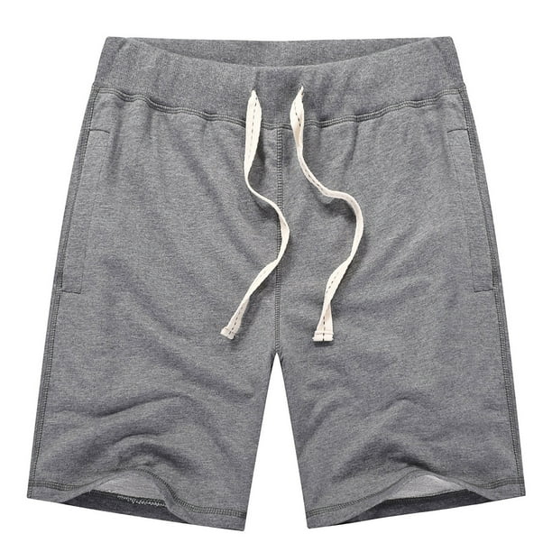 Pantalones Cortos Casuales de Todos los Deportes Sueltos de Algodón con Cordón de Cintura de Cinco Piezas para Yoga Y Playa