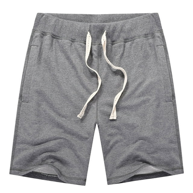 Dagugfen Athletic Shorts for Men Summer Elastic Waist Solid Color Loose Comfy Workout Running Shorts