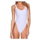 thumbnail image 1 of Traje de baño de tela lisa sin espalda, bikini adelgazante sexy de nailon de color sólido, traje de baño de triángulo para mujer, 1 of 6