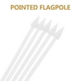 thumbnail image 6 of KALLORY Portable Plastic Flag Pole Kit, Lightweight White Sticks for Car Flags and Projects, 100 Pieces, 6 of 10