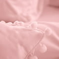 thumbnail image 5 of Evolive 4pc Set Pinch Pleat/Kiss Pleat, Pintuck Comforter Set with Pompom, 5 of 12