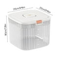 kosheko Airtight Rice Dispenser with Lid, Countertop Large Rice Storage
