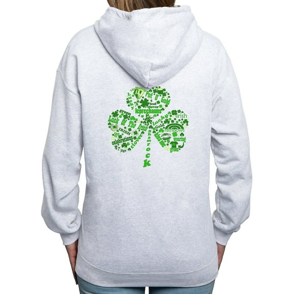 CafePress - St Paddys Day Shamrock - Women's Zip Hoodie