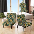 thumbnail image 1 of Designart "Radiant Tropical Mirage" Green Tropical Upholstered Accent Chair - Tropical Arm Chair For Living Room, 1 of 7