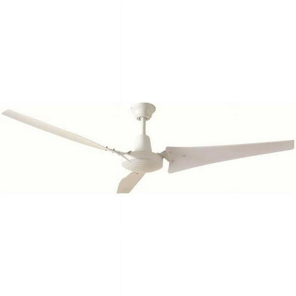Hampton Bay 37860 60 in. Industrial Indoor Ceiling Fan with Wall Control, White