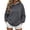 Dark Gray Hoodie, variant on YUGYXL Oversized Fleece Hooded Sweatshirts for Women Long Sleeve Y2K Pullover Hoodies with Kangaroo Pocket Black Hoodie XL
