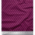 thumbnail image 1 of Soimoi Velvet Fabric Dot & Heart Shirting Decor Fabric Printed Yard 58 Inch Wide, 1 of 1