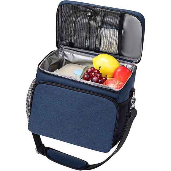 Insulated Cooler Bag Collapsible Leakproof Soft Sided Cooler, Portable Foldable Ice Chest for Beach Camping Picnic Travel, Lunch Box