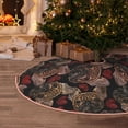 thumbnail image 5 of Rateoe Hearts and French Bulldog Pattern Christmas Tree Skirt with Ties , Christmas Tree Decorations, Farmhouse Christmas Decor Xmas Holiday Decorations-48", 5 of 6