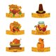 thumbnail image 1 of 12 paquetes de sombreros de cumpleaños para niños, pegatinas de insignia de feliz cumpleaños para el aula, sombreros de cumpleaños de papel, suministros de decoración JAMW Sencillez, 1 of 5