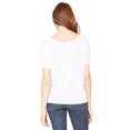 thumbnail image 2 of Bella + Canvas, The Ladies' Slouchy T-Shirt - WHITE - M, 2 of 2