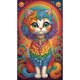 thumbnail image 1 of Kit Con Forma Especial Parcial 5D DIY Gato 40x70cm, 1 of 9