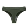 thumbnail image 1 of Women's Triangle Breathable Elastic Exercise Seamless Solid Color Thong Underwear Womens Underwear Pack, 1 of 4