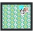 thumbnail image 2 of PinPix 14x12 Custom Cork Bulletin Board Floral Green Leaf Poster Board Has a Fabric Style Canvas Finish, Framed in Floral Green Leaf, by ArtToFrames (PinPix-554), 2 of 6