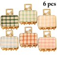 thumbnail image 2 of Pince à Cheveux en Métal: 6PCS Plaid Carré Rond Pince à Cheveux Pince à Mâchoire Accessoire Cheveux, 2 of 9