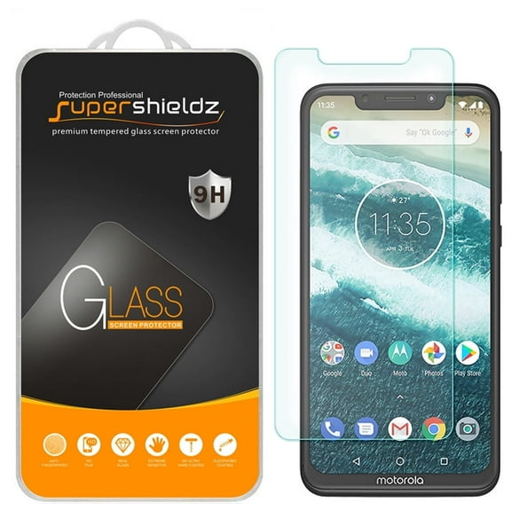 [1-Pack] Supershieldz for Motorola One Tempered Glass Screen Protector, Anti-Scratch, Anti-Fingerprint, Bubble Free